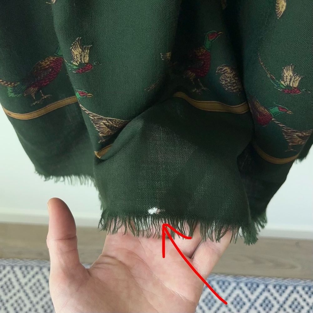 Vintage Ralph Lauren Collection 100% Wool Pheasant Maxi Skirt Size 4 Runway - Picture 9 of 16